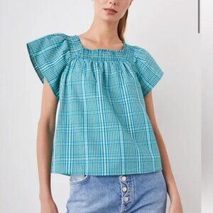 SUPER CUTE Women’s Rails Sonora Top in Augusta Mini Check, Size S